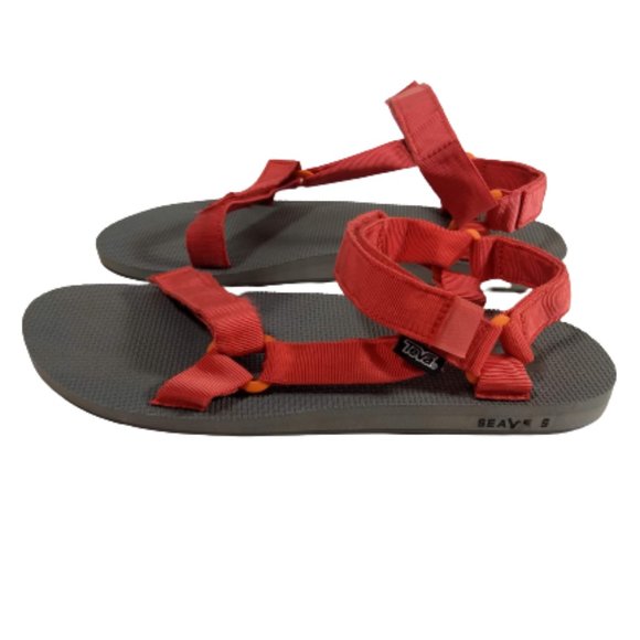 Teva Seavees Sandals Men Size14 Style #1004237 Red Water Shoes - Picture 2 of 11